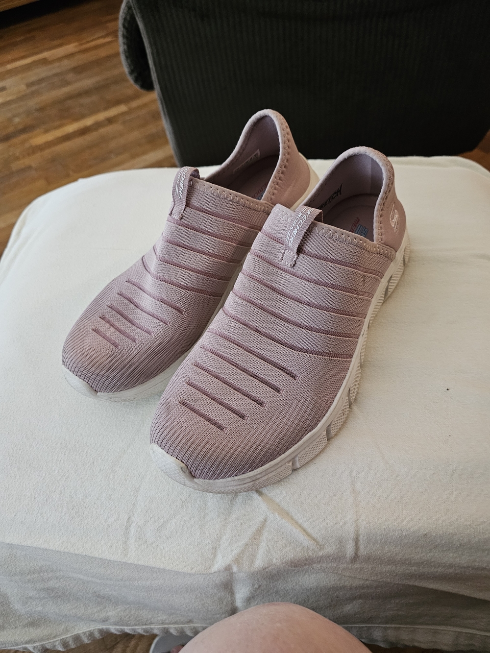 BOBS from Skechers Women's Slip-On Knit Sneakers - Dusty Rose
